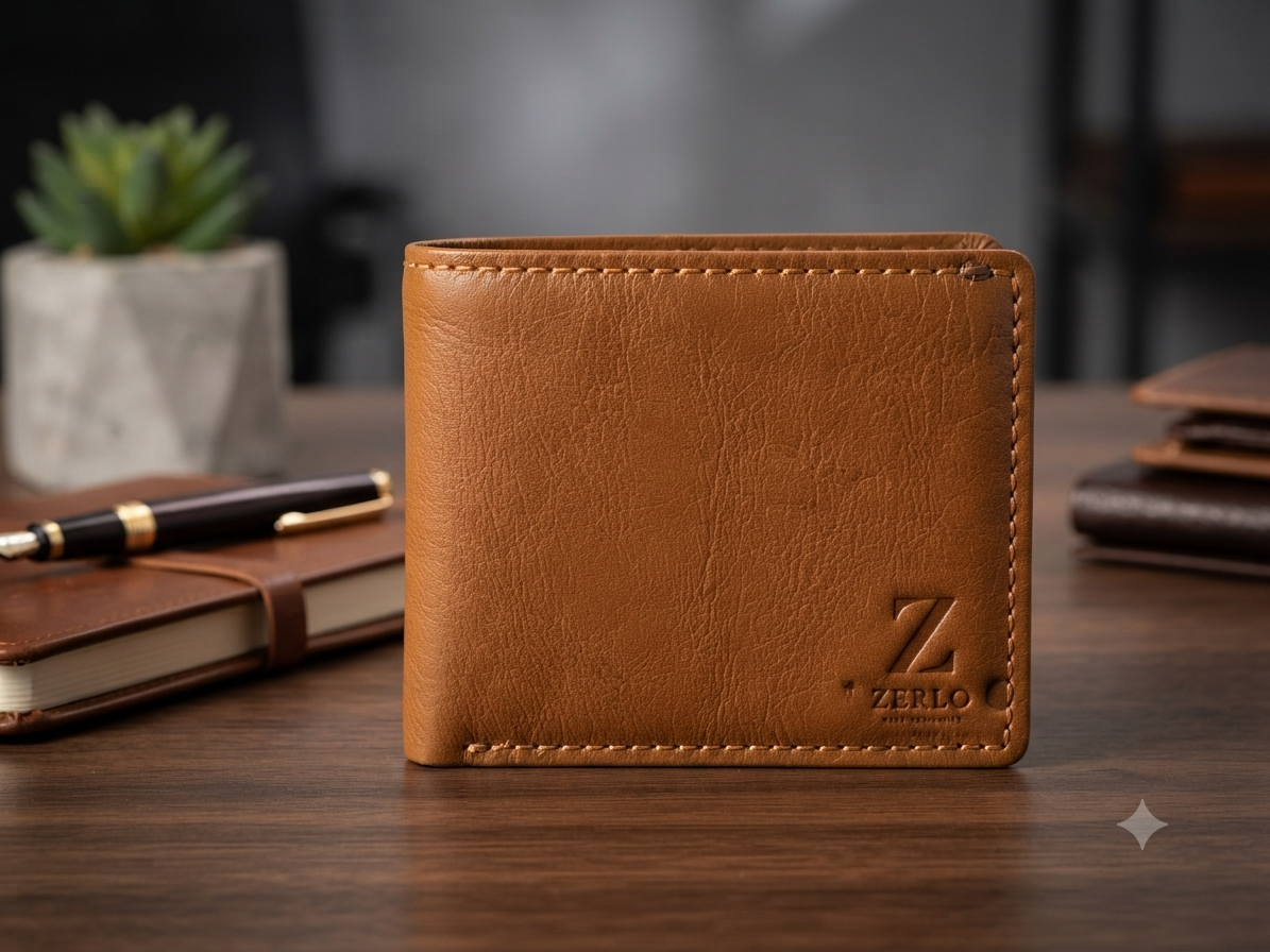 Zerlo bifold wallet close-up